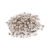 DealMux 250V 1A 5ミリメートルのXの20ミリメートル透明な即効速断型ガラス管ヒューズの100pcs