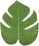 Adoroxコーティングファブリック人工Tropical Green Plant Leavesハワイアンルアウパーティー装飾 グリーン COMIN16JU009376