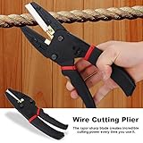 ワイヤーロープカッター ワイヤーカッター ステンレス 多機能プライヤー 切断能力 直径5mm 安全ロック付 ワイヤーカッター ステンレスワイヤー対応 ブレーキワイヤー