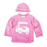 Trumpette Golf セーター&帽子セットピンク