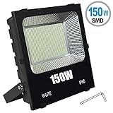 W-LITE led 投光器 30w 50w 100w 昼光色 作業灯 6000K 120度 防水加工 フラッドライト 看板灯 集魚灯 駐車場灯 ナイター 船舶 「改良版」 (昼光色, 150w)
