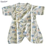 オーシャンアンドグラウンド｜ベビーコンビ肌着｜Island cafe｜ネイビー