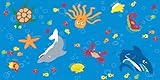 Kid Carpet FE773-26Y Ocean Friends Nylon Area Rug 6' x 6' Multicolored [並行輸入品]