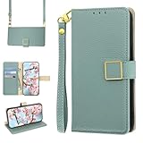 Mldjomid 向けのモトローラ Moto G66j 5G/G66y 5G/G56 5G 用 ケース 手帳型 適用モトg66j5g スマホケース 財布型 カード収納 適用モトg66y5g ケース ショルダー 小銭入れ 肩掛け スタンド機能 スクエアマグネット留め具 向けのMotorola対応moto g56/5g 携帯カバー 高級PUレザー ライチ柄エンボライン 全面保護 (ブルー)