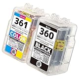 BC-360/BC-361 【 ブラック1本+カラー1本セット 合計2本 】 (キヤノン用) B/ue製 互換 詰め替えインク