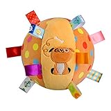 My Firstボール---ベビーソフトPlush RattleおもちゃTossチャイムボールクロールボールStroller Toy StuffedレインボーRattleボール、犬