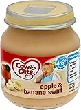 Cow & Gate Apple & Banana Swirl 4-6mth+ (125g) 牛とゲートリンゴとバナナスワール4-6Mth + （ 125グラム）