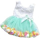 Honey baby ひらひら ベビー キッズ 子供用 ワンピース ドレス ガールズ フォーマル ワンピース フラワードレス　可愛い リボン付き 花柄 写真を撮る　発表会 結婚式 入園式 演奏会　パー