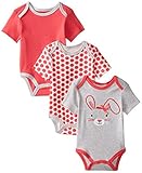 Best Beginnings新生児女の子Bunny Bodysuits カラー: グレイ