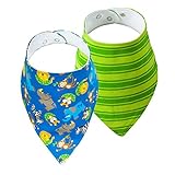 ステファンジョセフ,Stephen Joseph アニマルランドx緑ボーダーバンダナスタイ2枚セット [並行輸入品]