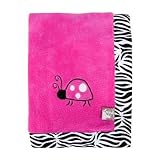 Trend Lab Zahara Zebra Framed Receiving Blanket, Pink by Trend Lab [並行輸入品]
