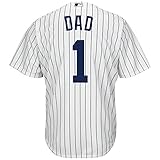 ニューヨーク・ヤンキース# 1 Dad MLBメンズクールベースホームジャージーホワイト( Large )