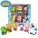 Pororo & Friends Bath Toy (6pcs) [並行輸入品]