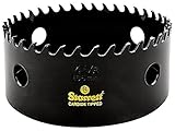 Starrett CT418 Steel High Performance Triple Chip Tungsten Carbide Tipped Hole Saw, Carbide Teeth, 4