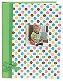 Stephan Baby Keepsake Mini-Dot Photo Brag Book with Ribbon Embellishment%ｶﾝﾏ% Green