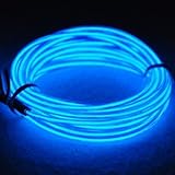 TopYart Neon LED Light Glow EL Wire Battery Pack String Strip Rope Tube Car Dance Party + Controller
