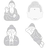 moin moin 付箋 ふせん メモ 仏陀 ブッダ 大仏 表情豊か 4種セット (OK仏/顔はめ仏/念仏/添い寝仏)