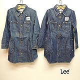 Lee(リー)COVERALL ONEPIECE カバーオール ワンピース (100-140) 定番 デニム　サロペット 140,226：濃色ブルー