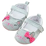 AmazingDeal ベビーシューズ 乳幼児 披露宴 ファーストシューズ 鼠柄 蝶結び 軽い 女の子 柔らかい 赤ちゃん 歩きやすい インドア ストライプ (13cm)