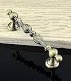 Aiber亜鉛合金引き出しドレッサー引き出しハンドルキッチンキャビネットドアハンドル96 mm穴センター8個パック