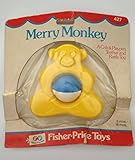 Rare inパッケージヴィンテージフィッシャープライスMerry Monkey Crib & Playpen Teether and Rattleおもちゃから1976 ( no。427 )