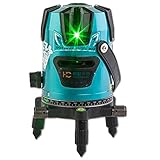 恒昌光電 3ライン グリーンレーザー墨出し器 HCG04-3 2垂直・1水平 オートラインレーザー レーザー墨出し器 水平器 フルライン測定器 MP-DL3