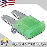 Apt ATR micro2ブレードヒューズヒューズ車トラックボートマリンRV 10 Pack MICRO3FUSE