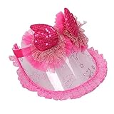 ガールズアウトドアサンビーチハットトップ夏太陽ハットエラスティックヘアフープハットなし