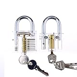 プレイヤーのためのLockmallカラフルな透明ロック (2pcs)
