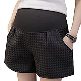 (ティアナ23)Tianna23 マタニティ ショート キュロット パンツ 綿 ブラック L