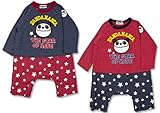 (パンダマニア)PANDA MANIA 2015 パンダちゃんフェイス セットアップ風 カバーオール ロンパース 80cm ネイビー(上部)