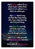 Disney Love Poem - Metal Wall Sign Plaque Art Inspirational D4