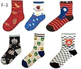 Commencer(コマンス) 6Ｐソックスパック クルーソックスタイプ 靴下 (15-17ｃｍ) (F-3)