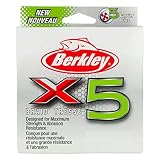 Berkley X5B33020-CY X5 編組釣り糸 330ヤード 20ポンド 330ヤード 20ポンド クリスタル