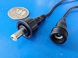 防水DCジャック　黒　AC～300V　　DC～24V　～5A＜1co-117＞