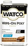 Rust-Oleum 68141 Watco Wipe On Polyurethane Finish, Quart, Clear Satin by Rust-Oleum