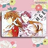 センコウドロー アニメ 新世紀エヴァンゲリオン NEON GENESIS EVANGELION EVA 惣流・アスカ・ラングレー カードゲームプレイマット プレイマット 収納ケース付き TCG万能 萌え カード枠なし (60cm * 35cm * 0.2cm)