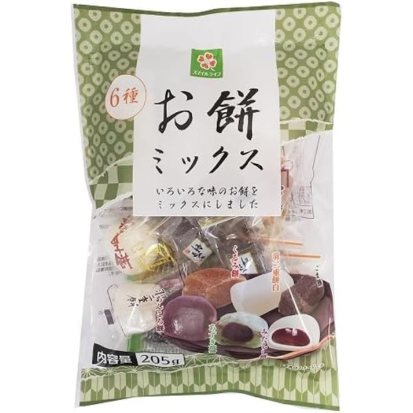 Amazon.co.jp: スマイルライフ 6種のお餅ミックス 205g : 食品・飲料・お酒
