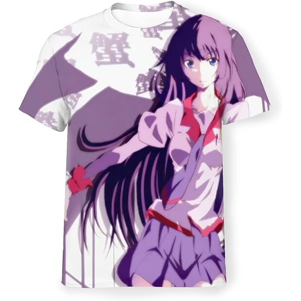 化物語 Tシャツ&amp;クッションカバー セット忍野忍 物語シリーズ 化物語 忍野忍 Tシャツ ブラック メッシュ キス
