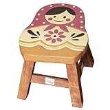 手作り　ウッドスツール　ロータイプ　マトリョーシカ　2007-1965