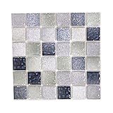 シール式モザイクタイルシート デコレ［ピュレ 10枚セット］ アミアン 1枚サイズ：15cm×15cm Z3K