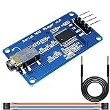 Youmile YX5300UARTコントロールシリアルMP3ミュージックプレーヤーモジュールサポートMP3 / WAVマイクロSD/SDHCカード（for Arduino用/AVR/ARM/PIC用オーディオラインDuPontケーブル付き）