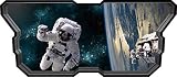 24 " Space Ship WindowインスタントビューAstronaut Orbit Earth # 2宇宙船デカール壁ステッカー子供ベビールーム壁画ホームアート飾りグラフィックSmall