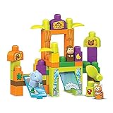 Mega Bloks Build and Learn with Kids Storytellingサファリ友達Zoo Building Set , Set of 59-pieces , Include
