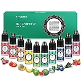 電子タバコ リキッド アイスメンソール 10 種×10ml Vape Liquid 大容量100ml 10風味ジュースフレーバー プルームテック対応 ニコチン無し 70 VG / 30 PG Smorter