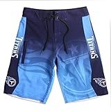 KLEW NFL Tennessee Titansグラデーションボードショーツ、スモール、ブルー