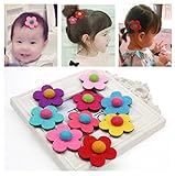 【爱莉セレクトショップ】12点セット 子供　髪留め　前髪ペースト　　花形　女の子　便利　アクセサリー