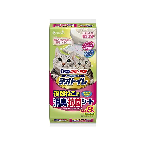 デオトイレ 1週間消臭・抗菌 複数ねこ用シート 8枚入り
