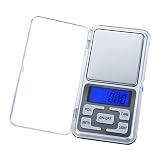 ポケットデジタルスケール 0.01g-500g 精密デジタルスケール 薄型軽量スケール ポータブルプロ仕様電子天秤 英語ボタン 英語の取扱説明書 高精度天秤（ABS/ステンレス素材）電池付属