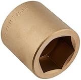 Ampco Safety Tools SS-3/4D1-11/16 Socket, Standard, Non-Sparking, Non-Magnetic, Corrosion Resistant,